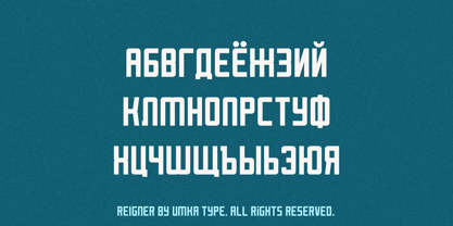 Reigner Font Poster 5