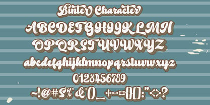 Binter Script Font Poster 7