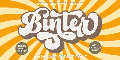 Binter Script Font Poster 1