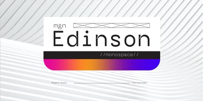 MGN Edinson Monospace Font Poster 1