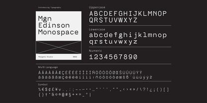MGN Edinson Monospace Font Poster 10