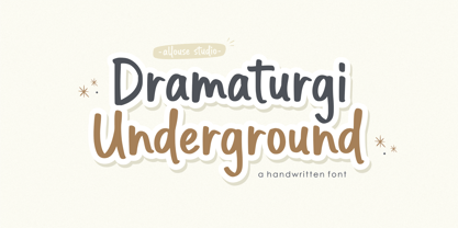 Dramaturgi Underground Font Poster 1