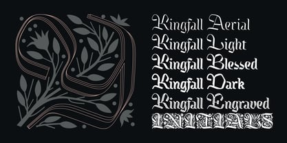 Kingfall Font Poster 10