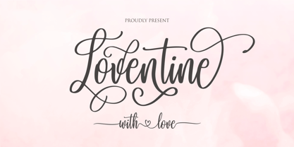 Loventine Font Poster 1