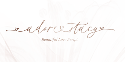 Adore Stacy Font Poster 1