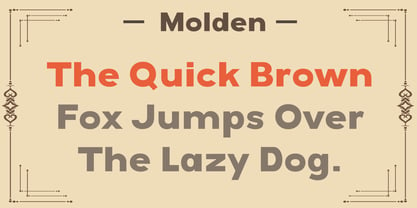 Molden Font Poster 7