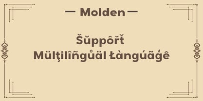 Molden Font Poster 6