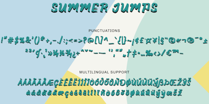 Summer Jumps Font Poster 6