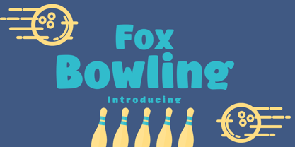Fox Bowling Font Poster 1