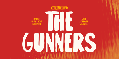 The Gunners Font Poster 1