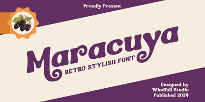 Maracuya Font Poster 1