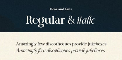 Dear And Fans Font Poster 5