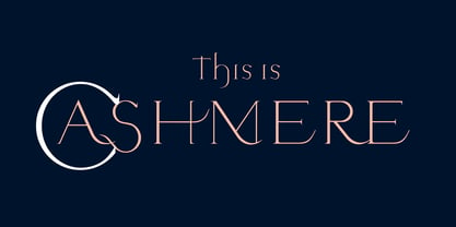 Cashmere Font Poster 1