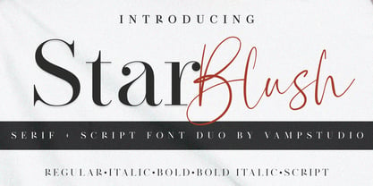 Star Blush Font Poster 1