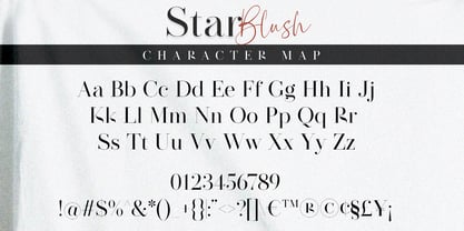 Star Blush Font Poster 12