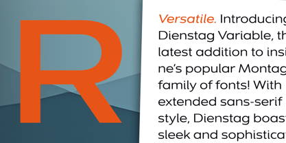 Dienstag Variable Font Poster 3