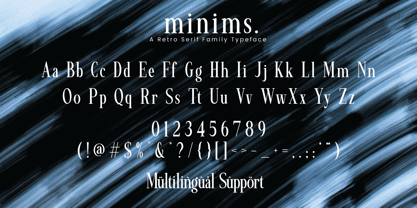 Minims Font Poster 10