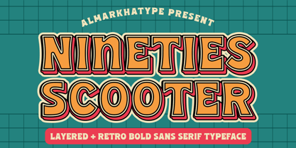 Nineties Scooter Font Poster 1