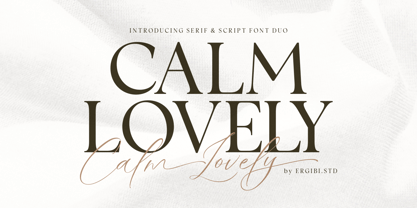 Calm Lovely Font Poster 1