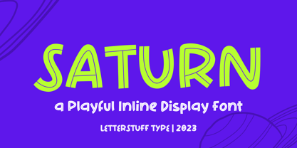 Saturn Font Poster 1