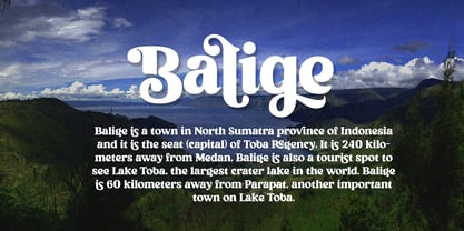 Balige Font Poster 2