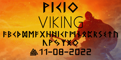 Ongunkan Radloff Viking Font Poster 1