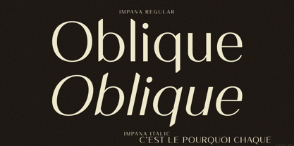 Impana Font Poster 3