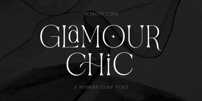 Glamour Chic Font Poster 1