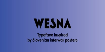 Wesna Font Poster 1