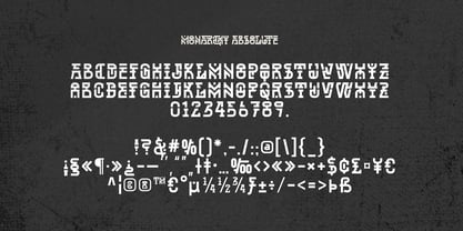 Monarchy Absolute Font Poster 10