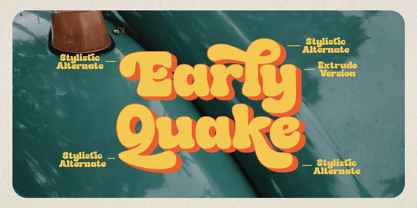 Early Quake Font Poster 5