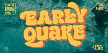 Early Quake Font Poster 1