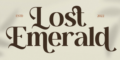 Lost Emerald Font Poster 1