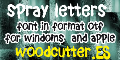 Spray Letters Font Poster 7