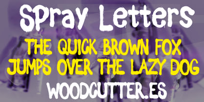 Spray Letters Font Poster 2