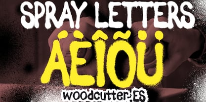 Spray Letters Font Poster 5