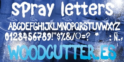 Spray Letters Font Poster 8