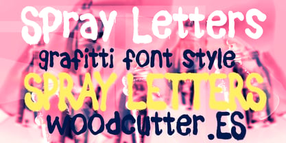 Spray Letters Font Poster 1