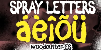 Spray Letters Font Poster 6