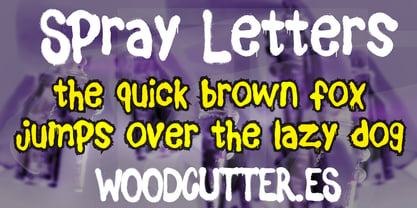 Spray Letters Font Poster 3