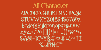 Wortel Orange Font Poster 6