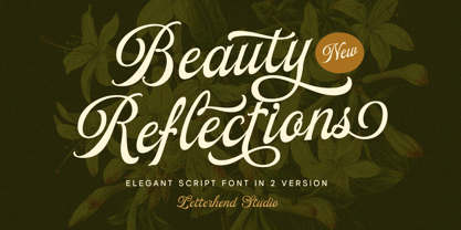 Beauty Reflections Font Poster 1