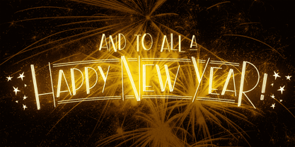 New Year Deco Font Poster 15