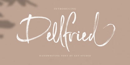 Dellfried Script Font Poster 1