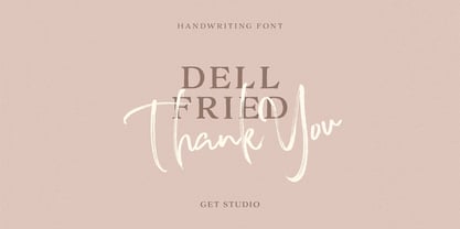 Dellfried Script Font Poster 10