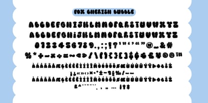 Fox Cherish Bubble Font Poster 8