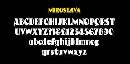 Miroslava Font Poster 3