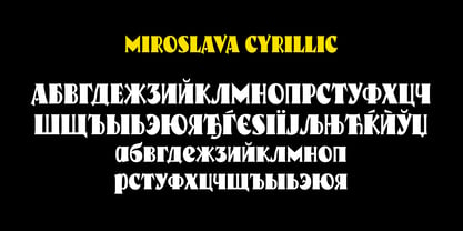 Miroslava Font Poster 8