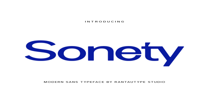 Sonety Font Poster 1