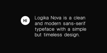 Logika Nova Font Poster 2